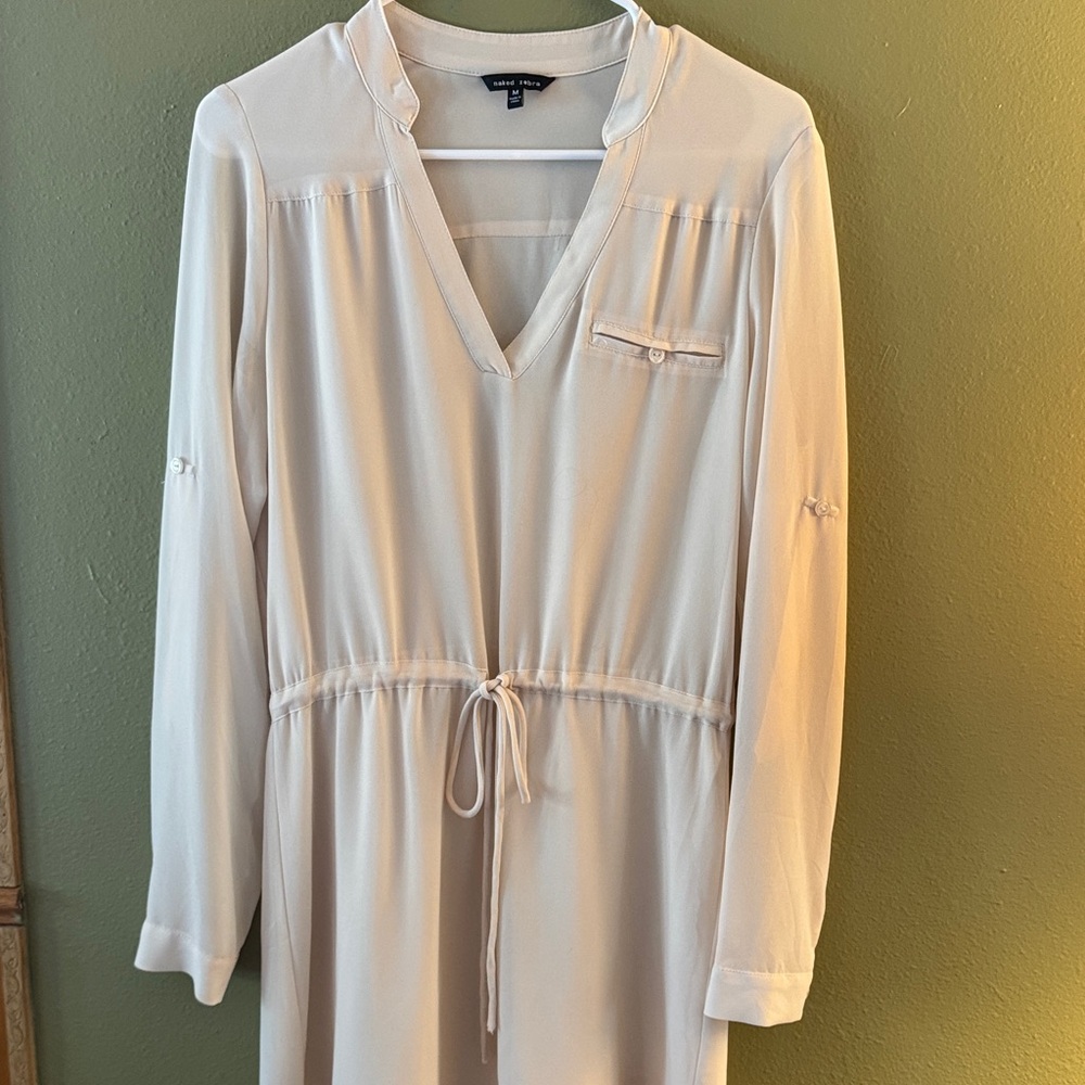 Naked Zebra Cream Dress